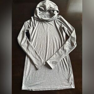 Athleta Essence Hooded Tunic Grey Heather XS